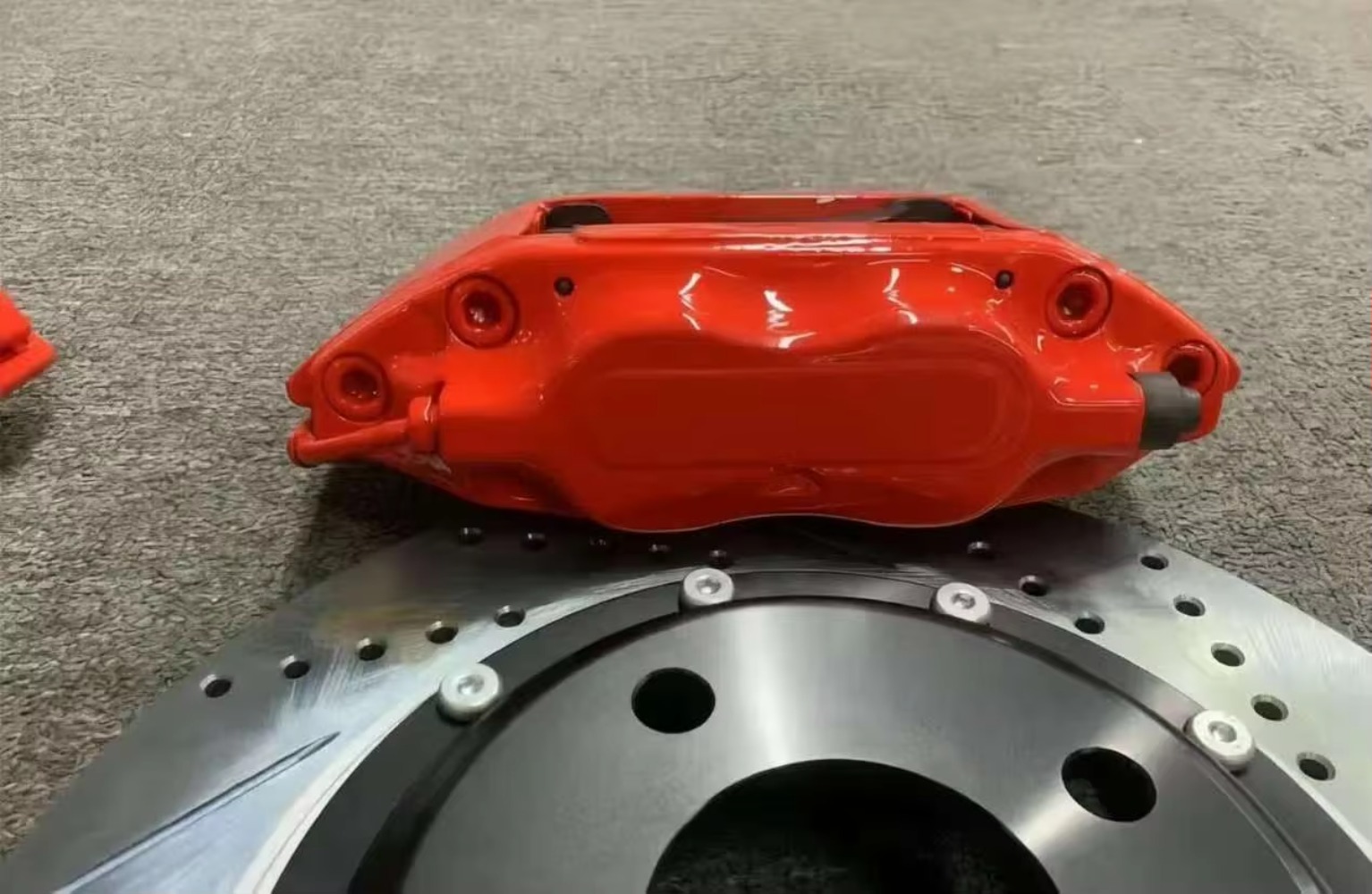 New High Performance Aluminum  - Forged Front Brake Caliper 4 Piston ulasan dan harga