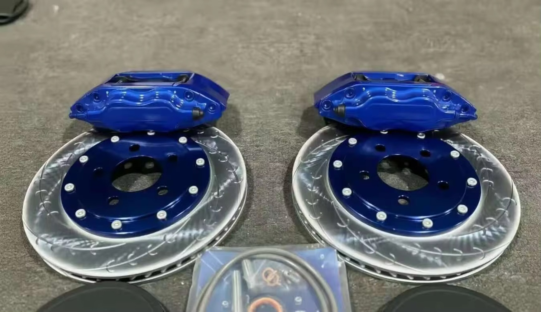 New High Performance Aluminum  - Forged Front Brake Caliper 4 Piston ulasan dan harga